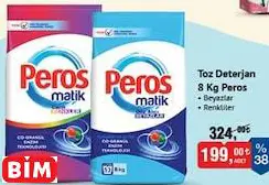 PEROS TOZ DETERJAN ÇEŞİTLERİ 8 KG
